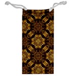 Gold Black Book Cover Ornate Jewelry Bag Back