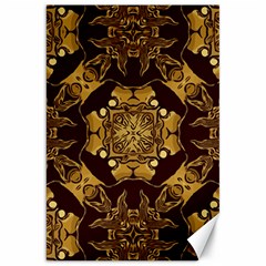 Gold Black Book Cover Ornate Canvas 20  X 30  by Pakrebo