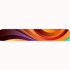 Abstract Colorful Background Wavy Small Bar Mats by Pakrebo