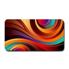 Abstract Colorful Background Wavy Medium Bar Mats by Pakrebo