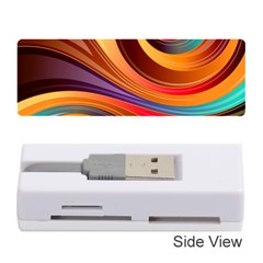 Abstract Colorful Background Wavy Memory Card Reader (stick) by Pakrebo