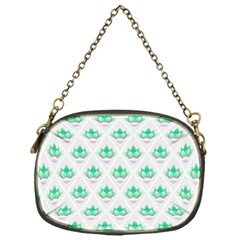 Plant Pattern Green Leaf Flora Chain Purse (one Side) by Pakrebo