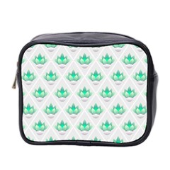 Plant Pattern Green Leaf Flora Mini Toiletries Bag (two Sides) by Pakrebo