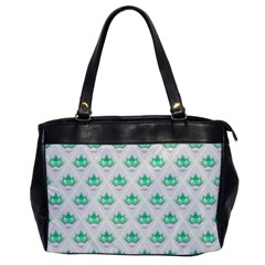 Plant Pattern Green Leaf Flora Oversize Office Handbag