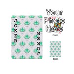 Plant Pattern Green Leaf Flora Playing Cards 54 (Mini) Front - Joker1