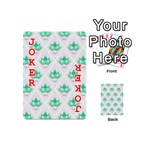 Plant Pattern Green Leaf Flora Playing Cards 54 (Mini) Front - Joker2