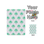 Plant Pattern Green Leaf Flora Playing Cards 54 (Mini) Back