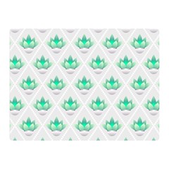 Plant Pattern Green Leaf Flora Double Sided Flano Blanket (mini) 