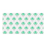 Plant Pattern Green Leaf Flora Satin Wrap Front