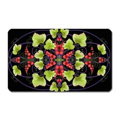 Pattern Berry Red Currant Plant Magnet (rectangular) by Pakrebo