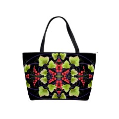 Pattern Berry Red Currant Plant Classic Shoulder Handbag by Pakrebo