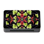 Pattern Berry Red Currant Plant Memory Card Reader with CF Front