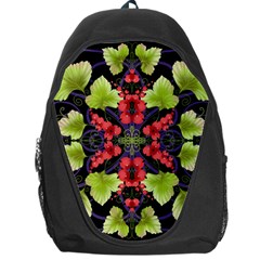 Pattern Berry Red Currant Plant Backpack Bag by Pakrebo