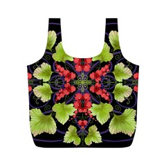 Pattern Berry Red Currant Plant Full Print Recycle Bag (m) by Pakrebo