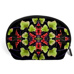 Pattern Berry Red Currant Plant Accessory Pouch (large) by Pakrebo