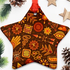 Pattern Background Ethnic Tribal Ornament (Star)