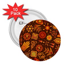 Pattern Background Ethnic Tribal 2.25  Buttons (10 pack) 