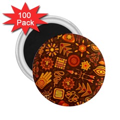 Pattern Background Ethnic Tribal 2 25  Magnets (100 Pack)  by Pakrebo