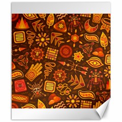 Pattern Background Ethnic Tribal Canvas 8  x 10 