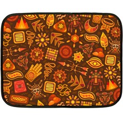 Pattern Background Ethnic Tribal Fleece Blanket (Mini)