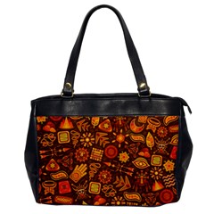 Pattern Background Ethnic Tribal Oversize Office Handbag