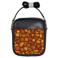 Pattern Background Ethnic Tribal Girls Sling Bag