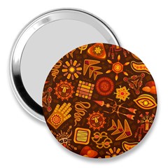 Pattern Background Ethnic Tribal 3  Handbag Mirrors