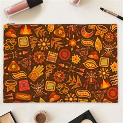 Pattern Background Ethnic Tribal Cosmetic Bag (XXL)