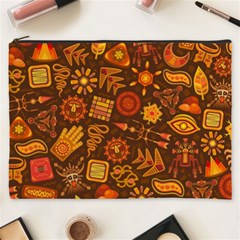 Pattern Background Ethnic Tribal Cosmetic Bag (XXXL)