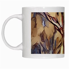 Tree Forest Woods Nature Landscape White Mugs by Pakrebo