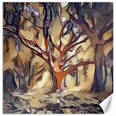 Tree Forest Woods Nature Landscape Canvas 16  X 16  by Pakrebo