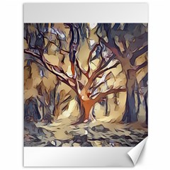 Tree Forest Woods Nature Landscape Canvas 36  X 48  by Pakrebo