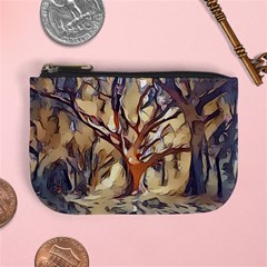 Tree Forest Woods Nature Landscape Mini Coin Purse by Pakrebo