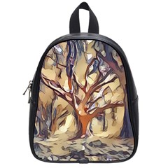 Tree Forest Woods Nature Landscape School Bag (small) by Pakrebo