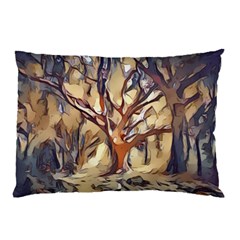 Tree Forest Woods Nature Landscape Pillow Case (two Sides) by Pakrebo