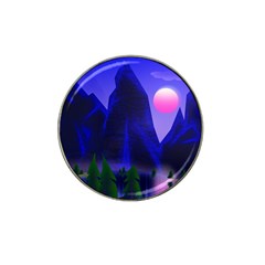 Mountains Dawn Landscape Sky Hat Clip Ball Marker by Pakrebo