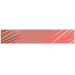 Palms Shadow On Living Coral Large Flano Scarf  Front