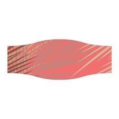 Palms Shadow On Living Coral Stretchable Headband by LoolyElzayat