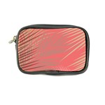 Palms Shadow On Living Coral Coin Purse Front