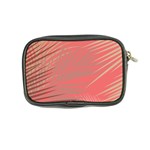 Palms Shadow On Living Coral Coin Purse Back