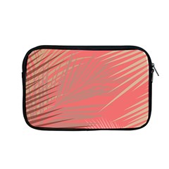 Palms Shadow On Living Coral Apple Macbook Pro 13  Zipper Case by LoolyElzayat