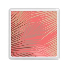 Palms Shadow On Living Coral Memory Card Reader (square) by LoolyElzayat