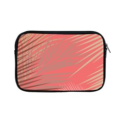 Palms Shadow On Living Coral Apple Ipad Mini Zipper Cases by LoolyElzayat