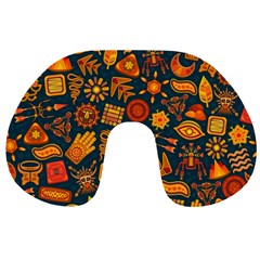 Pattern Background Ethnic Tribal Travel Neck Pillows by Pakrebo