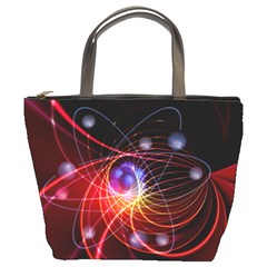 Physics Quantum Physics Particles Bucket Bag by Pakrebo