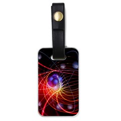 Physics Quantum Physics Particles Luggage Tags (one Side)  by Pakrebo