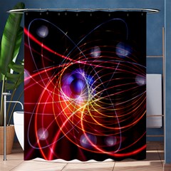 Physics Quantum Physics Particles Shower Curtain 60  X 72  (medium)  by Pakrebo