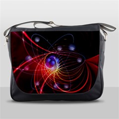 Physics Quantum Physics Particles Messenger Bag by Pakrebo