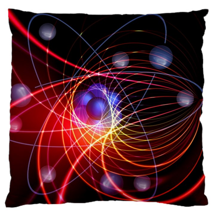 Physics Quantum Physics Particles Large Cushion Case (One Side)