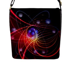 Physics Quantum Physics Particles Flap Closure Messenger Bag (l) by Pakrebo